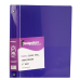 JAM Paper Heavy Duty 1 1/2" 3-Ring Flexible Poly Binders, Purple Glass Twill set of 4