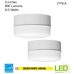 Spin Light 5 in. White LED Flush Mount Ceiling Light 600 Lumens 4000K Bright White Closet Basement Utility (2 Pack)