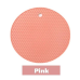 Silicone Trivet Mat with Honeycomb Pattern Pink