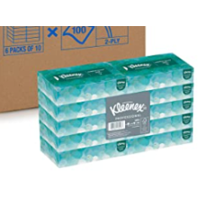  Kleenex 13216 Facial Tissue, 2" Height x 4.75" Width x 8.875" Length 10 boxes