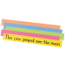 Pacon® Peacock® Super-Bright Sentence Strips, Assorted Colors, Pack of 100