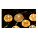 Indoor 12 ft. Battery Operated Metal Integrated LED String Lights (10-Light)