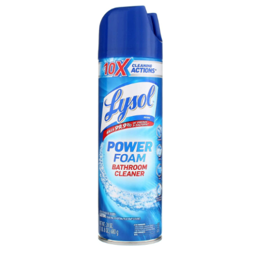 Lysol Bathroom Cleaner Aerosol Spray, Island Breeze Scent