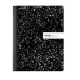 Office Depot Brand Composition Notebook, 9-3/4" x 7-1/2", Wide Ruled, 100 Sheets, Black