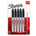 Sharpie Permanent Marker, Fine Point, Black, Pack of 5