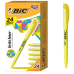 BIC Brite Liner Highlighter, Chisel Tip, Yellow, 12-Count, Chisel Tip for Broad Highlighting or Fine Underlining