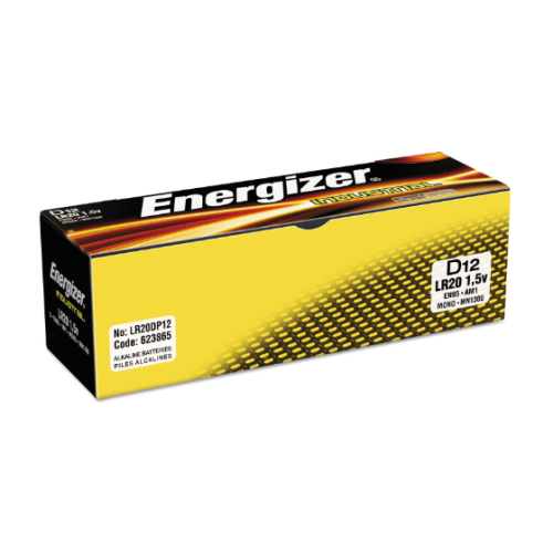 Energizer Industrial EN95 size D 12 alkaline batteries: 24 count