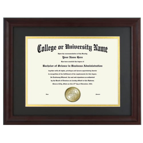 GARTNER Diploma Frame Displays 8.5 x 11 Certificate