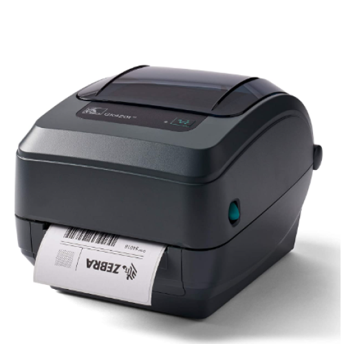 ZEBRA GK420t Thermal Transfer Desktop Printer Print Width of 4 in USB Serial and Parallel Connectivity GK42-102510-000