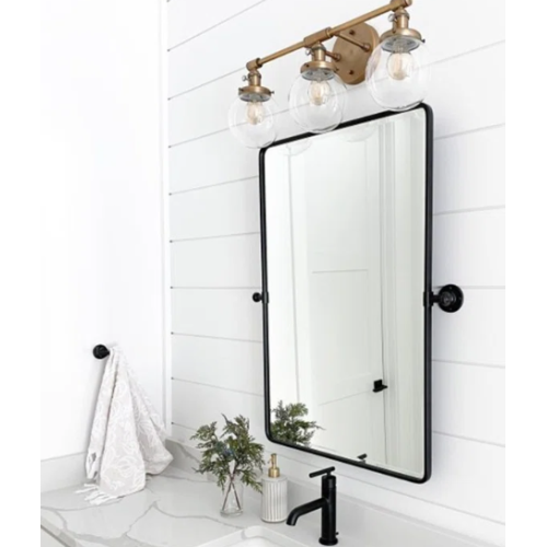 Woodvale Metal Framed Wall Mounted Bathroom / Vanity Mirror