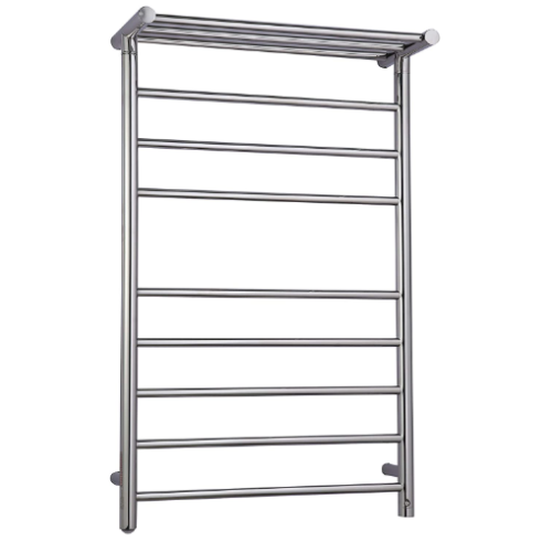 Pursonic TW400 Stainless Steel Electric Towel Warmer with 8 Plus 3 Non-Heated Bars to Use As A Shelf, 8, Silver