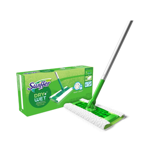 Swiffer Sweeper 2-in-1 Mops for Floor Cleaning, Dry and Wet Multi Surface Floor Cleaner, Sweeping and Mopping Starter Kit