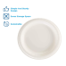 Dixie Basic 8.5” Light-Weight Paper Plates by GP PRO (Georgia-Pacific), White 125 Count 