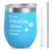 Funny Wine Tumbler Glass Gift For Dog Lover Women Men Her Him Mom Dad Birthday Teacher Beach, 12 OZ Stemless Wine Tumbler With Lid And Straw