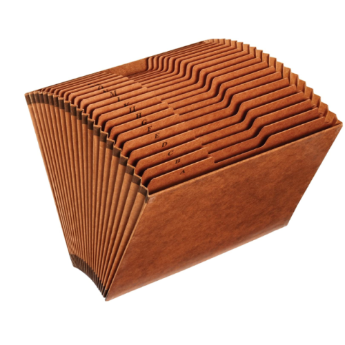 Pendaflex Heavy Duty Expanding File, Open Top, 21 Pockets, A-Z, 1/3 Cut Tabs, Letter Size, Brown