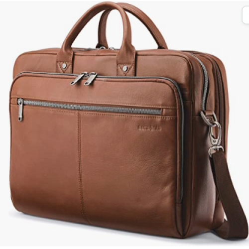 Samsonite Classic Leather Toploader Briefcase