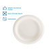 Dixie Basic 8.5” Light-Weight Paper Plates by GP PRO (Georgia-Pacific), White,125 Count