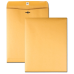 Quality Park 9" x 12" Clasp Envelopes, Brown Kraft, Gummed Flap, 100/Box 