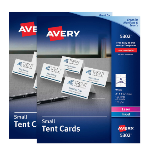 Avery 5371/5911 White Business Cards – 2x3.5″ – 4 Sheets (Open Box)