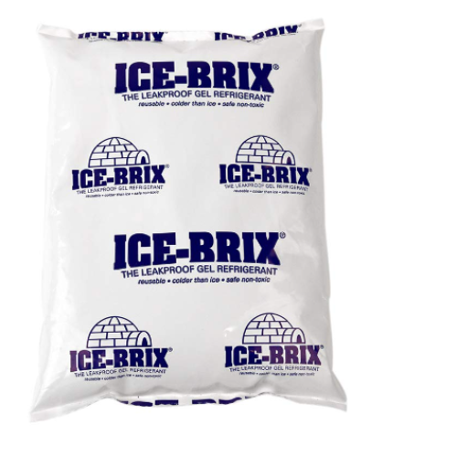 Polar Tech - IB 6 IB6 Ice Brix Leakproof Viscous Gel Refrigerant Poly Pack, 4" Length x 6" Width x 3/4" Thick 10 packs