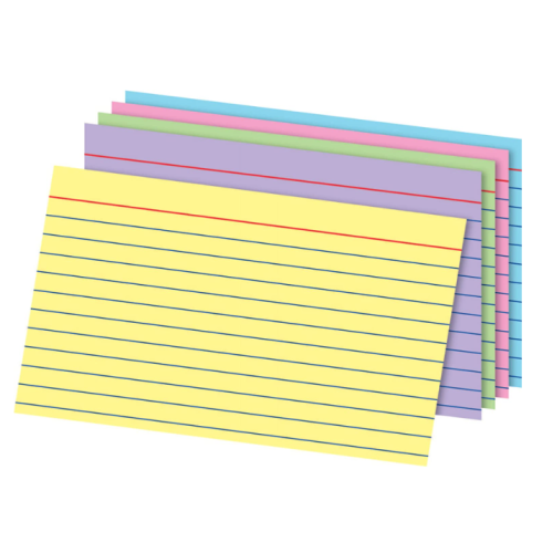 Office Depot® Brand Index Cards, 4" x 6", Rainbow, Pack Of 100