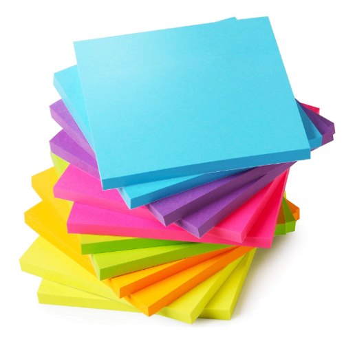 Sticky Notes 3x3, 12 Pads, Colored Sticky Notes