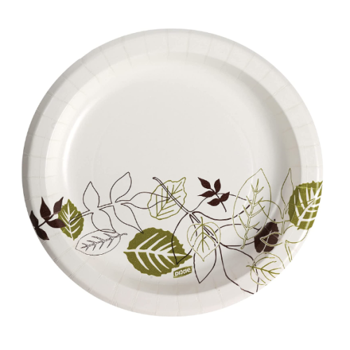 Dixie® Paper Plates, 8-1/2", Pathways Design, Pack Of 125 Plates