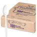 Guildware Heavyweight Plastic Teaspoons, White, 100/box