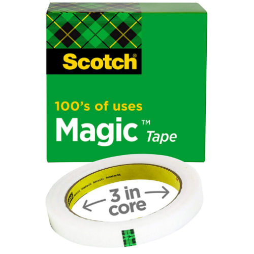 Scotch Magic Tape, 1 Roll, Numerous Applications, Invisible, Engineered for Repairing