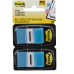 Post-it Standard Page Flags in Dispenser 1in Wide, Bright Blue 100 Flags