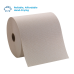 Pacific Blue Basic Recycled Hardwound Paper Towel Rolls  (Georgia-Pacific), Brown, 800 Feet Per Roll, 2 Rolls 