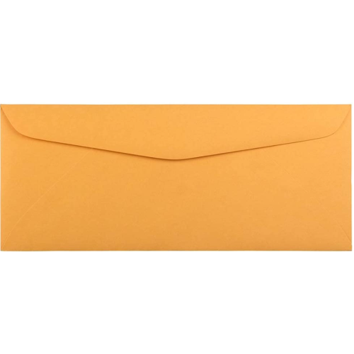 JAM PAPER #12 Manila Envelopes - 4 3/4 x 11 - Brown Kraft Manila -2x 50/Pack