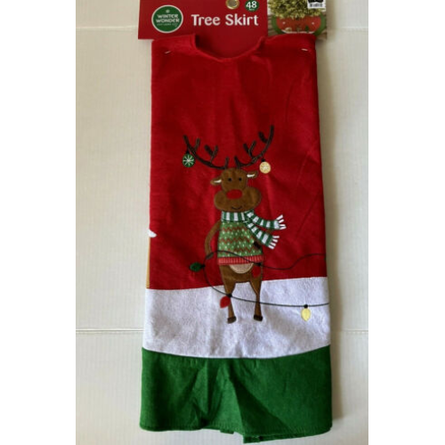 Winter Wonder Lane Christmas Tree Skirt 48" 