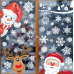 Christmas Window Clings,Double-Sided Re-appliable 8 Adorable Designed Window Decorations Stickers for Glass