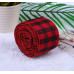 Red and Black Plaid Burlap Ribbon Christmas Wired Ribbon Wrapping Ribbon for Christmas Crafts Decoration