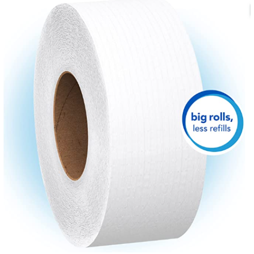 Scott Essential Jumbo Bathroom Tissue (67805) 2-PLY, White, 12 Rolls / Case, 1000' /