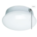 7 In. Bright White LED Ceiling Round Flushmount Easy Light with Pull Chain