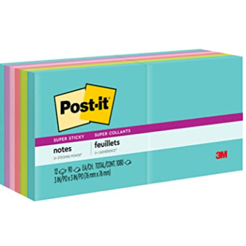 Post-it Pop-up Notes, 3x3 in, 12 Pads