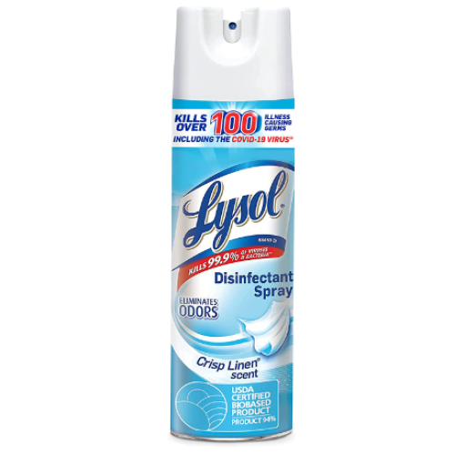 Lysol Disinfectant Spray, Sanitizing and Antibacterial Spray, For Disinfecting and Deodorizing, Crisp Linen