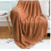 BLAGIC Knitted Throw Blanket for Couch Soft Farmhouse Boho Fall Throw Blanket with Tassels Home Decorative Lightweight Throw Blankets,Rust Throws for Bed/Chair/Sofa, Pineapple Textured, 50" W x 60" L