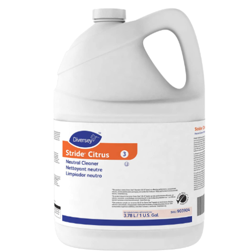 Diversey 903904 Stride Citrus Neutral Cleaner, Commercial Floor Cleaner, Citrus Scent, Concentrate, 1-Gallon 