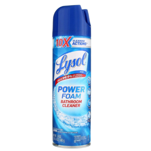 Lysol Bathroom Cleaner Aerosol Spray, Island Breeze Scent