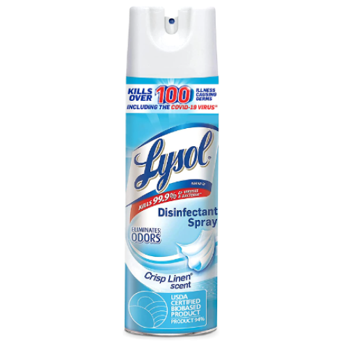 Lysol Disinfectant Spray, Sanitizing and Antibacterial Spray, For Disinfecting and Deodorizing, Crisp Linen