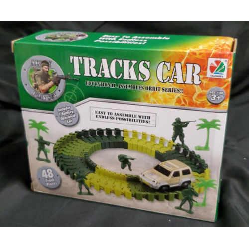 Army Play Set TRACKS CAR 48 Pieces Educational Assembles Orbit Series