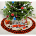 48 Inch Christmas Tree Skirt Red & Black Buffalo Plaid Edge Burlap Tree Skirt Gnome Red Truck Merry Christmas Base Cover Christmas Tree Mat for Party Home New Year Holiday Christmas Tree Decorations