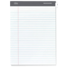 Office Depot Professional Legal Pad, 8 1/2in. x 11 3/4in., Legal Ruled, 50 Sheets Per Pad, White Pack of 4