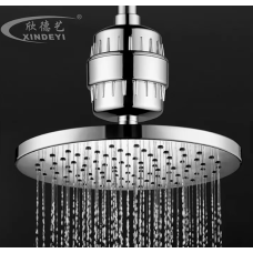 6" Shower head with Chlorine Removal Filter 
