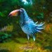 Quality Metal Solar Powered Toucan Standing Garden/Lawn Decoration