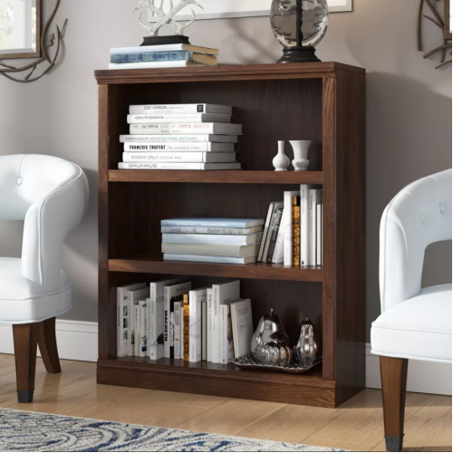 Oiled Oak Hartman Standard Bookcase by Darby Home Co