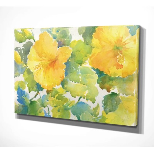 Citrus Hibiscus - Print 18" H x 27" W x 1.5" D Bay Island Home